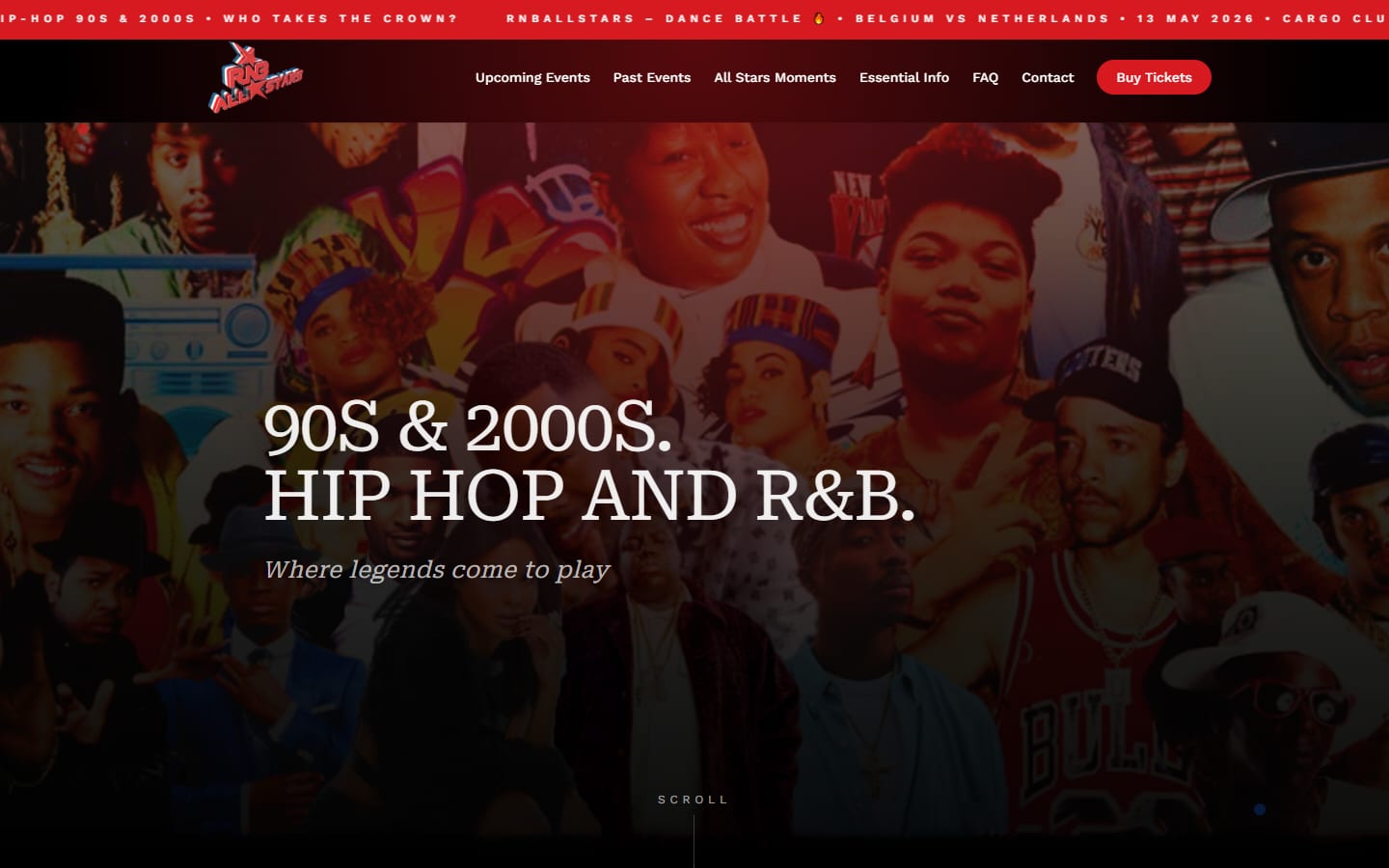 Page d'accueil du site RN All Stars